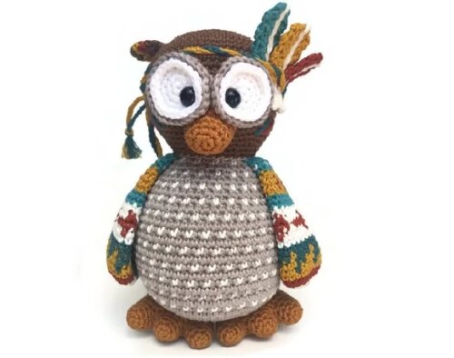 Receita Coruja Amigurumi