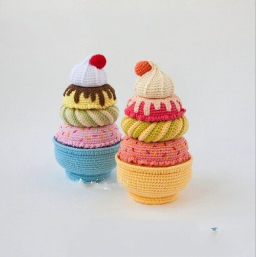 Receita Cupcake Amigurumi