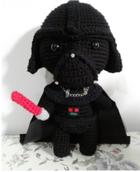 Receita Darth Vader Amigurumi