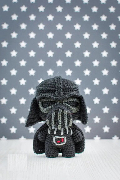 Receita Darth Vader Amigurumi