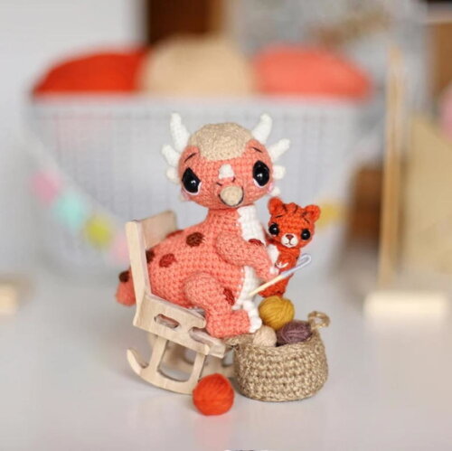 Receita Dinossauro Amigurumi