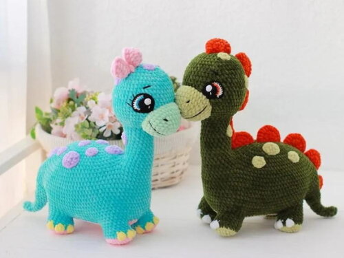Receita Dinossauro Amigurumi