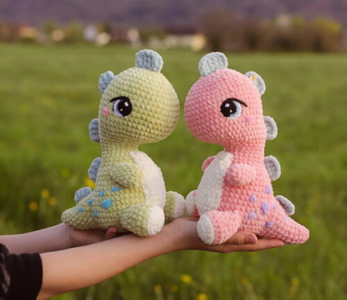 Receita Dinossauro Amigurumi