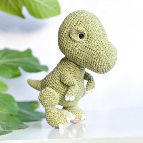 Receita Dinossauro Amigurumi