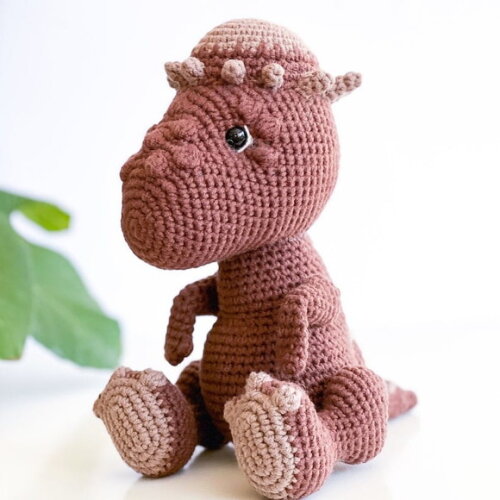 Receita Dinossauro Amigurumi