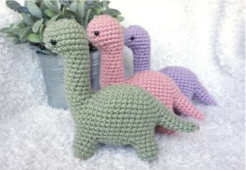 Receita Dinossauro Amigurumi