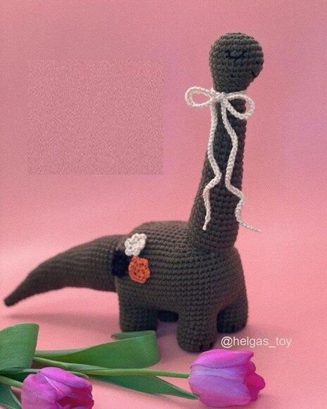 Receita Dinossauro Amigurumi