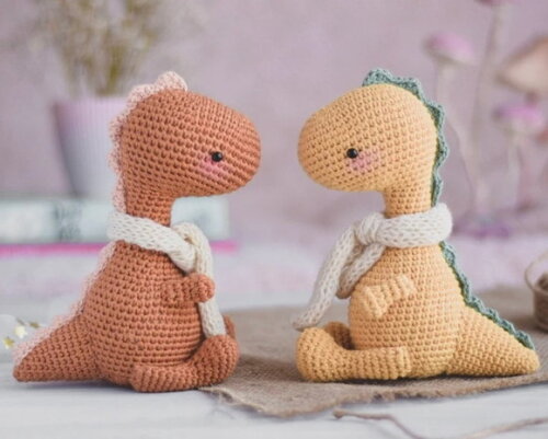 Receita Dinossauro Amigurumi