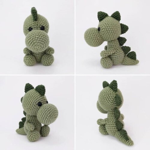 Receita Dinossauro Amigurumi