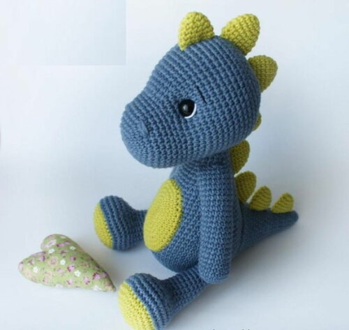 Receita Dinossauro Amigurumi