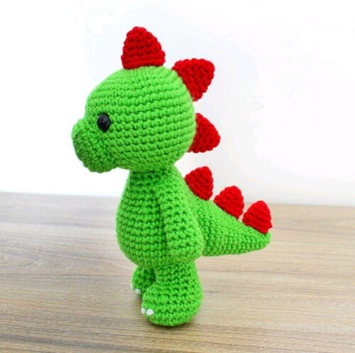 Receita Dinossauro Amigurumi