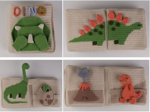 Receita Dinossauro de Encaixe Amigurumi