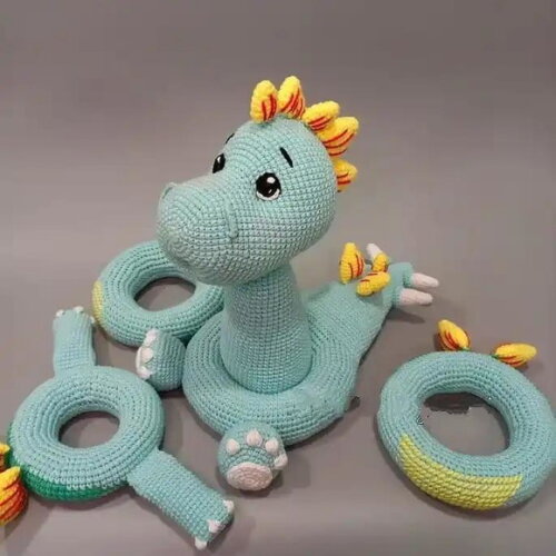 Receita Dinossauro Encaixe Amigurumi