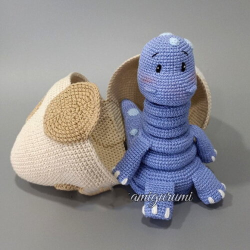 Receita Dinossauro Encaixe Amigurumi