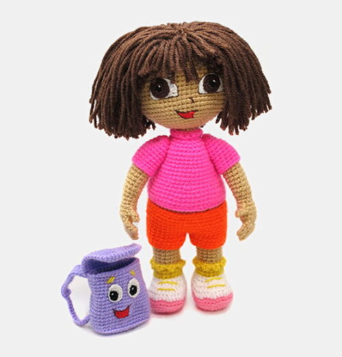 Receita Dora Aventureira Amigurumi