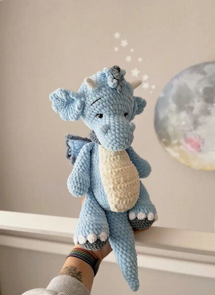 Receita Dragão Amigurumi