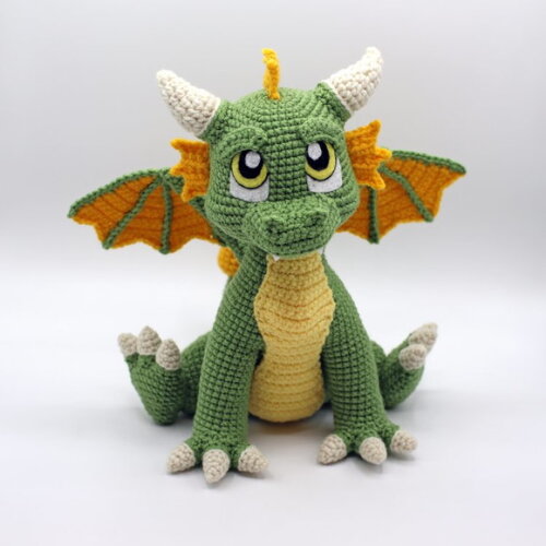 Receita Dragao Amigurumi