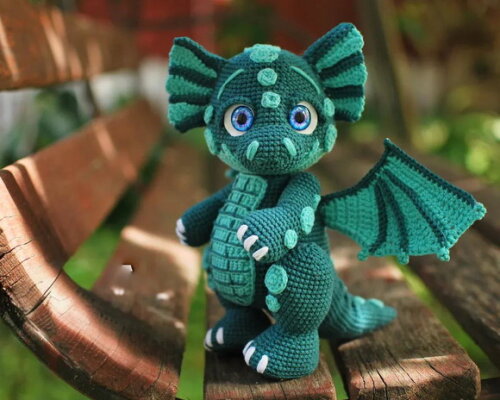 Receita Dragão Amigurumi