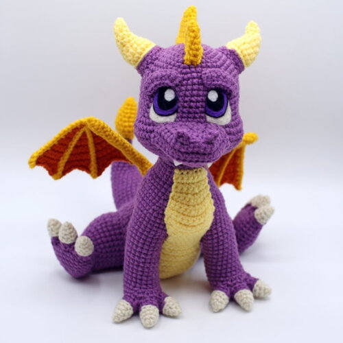Receita Dragão Amigurumi