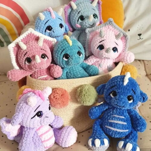 Receita Dragões Amigurumi