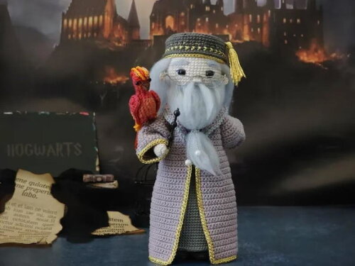 Receita Dumbledore Amigurumi