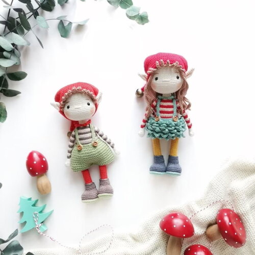 Receita Duendes Amigurumi