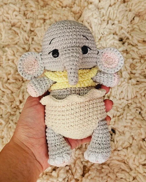 Receita Elefante Amigurumi