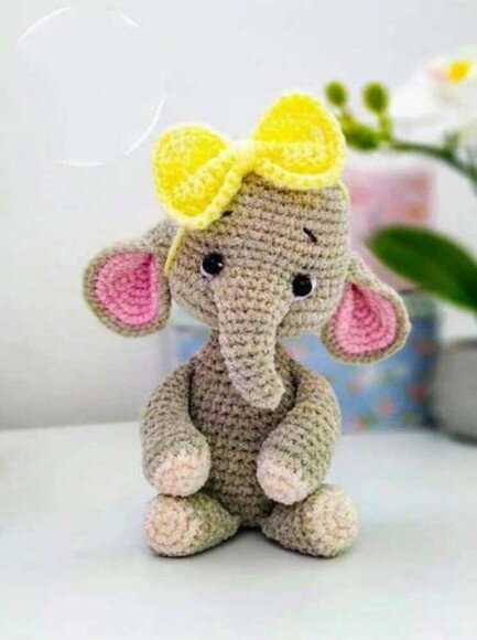 Receita Elefante Amigurumi