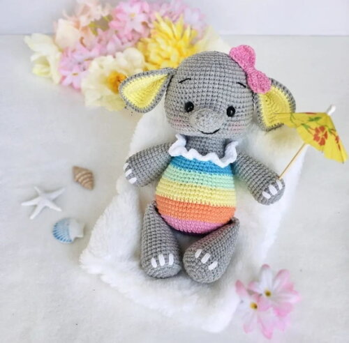 Receita Elefante Amigurumi