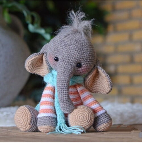 Receita Elefante Amigurumi