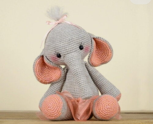 Receita Elefante Amigurumi