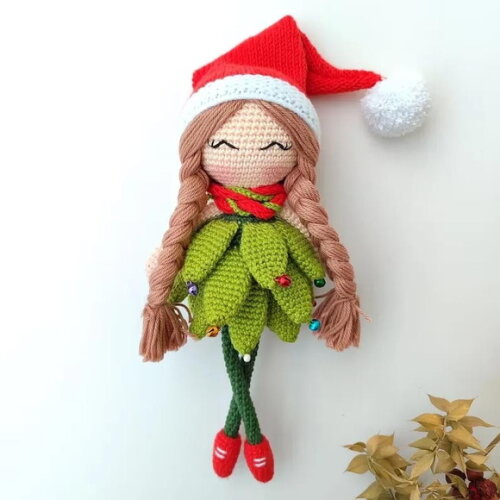 Receita Elfa de Natal Amigurumi