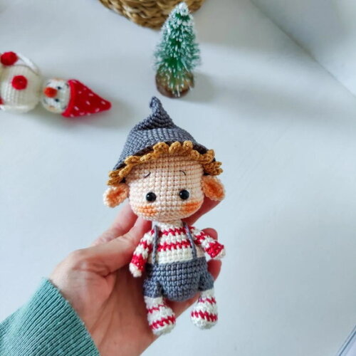 Receita Elfo Natalino Amigurumi