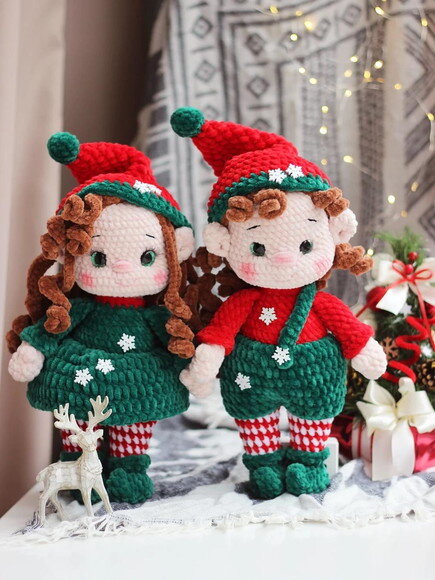 Receita Elfos Natalinos Amigurumi