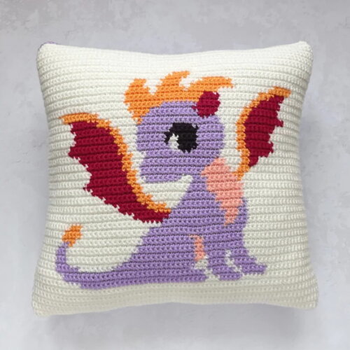 Receita em PDF - Almofada Dragão Amigurumi