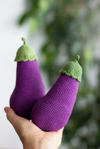 Receita em PDF - Berinjela Amigurumi