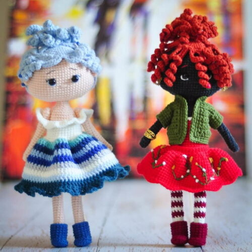Receita em PDF - Boneca Amigas Amigurumi