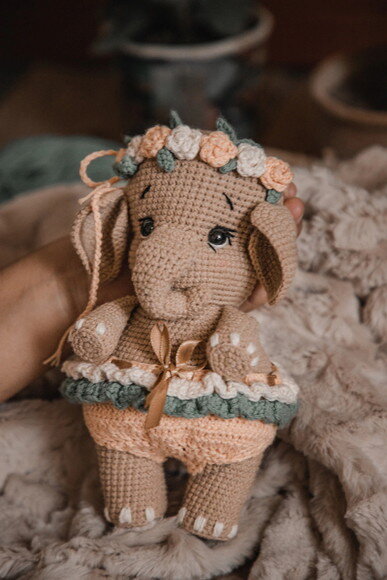 Receita em PDF - Elefante Amigurumi