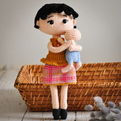 Receita em PDF - Mãe e Filho Amigurumi
