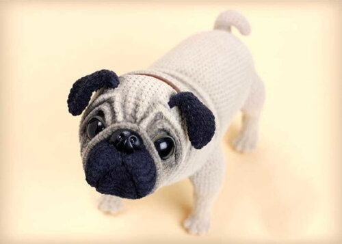 Receita em PDF- Pug Amigurumi