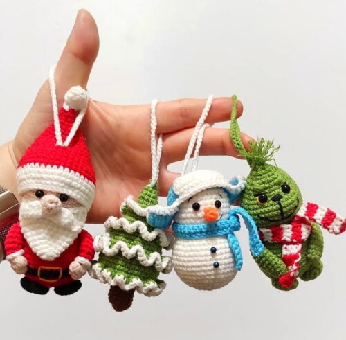 Receita Enfeite de Natal Amigurumi
