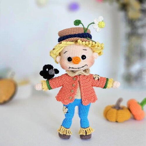 Receita Espantalho Amigurumi
