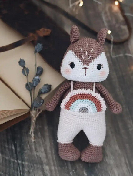 Receita Esquilo Amigurumi