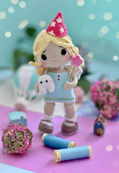 Receita Fada do Dente Amigurumi