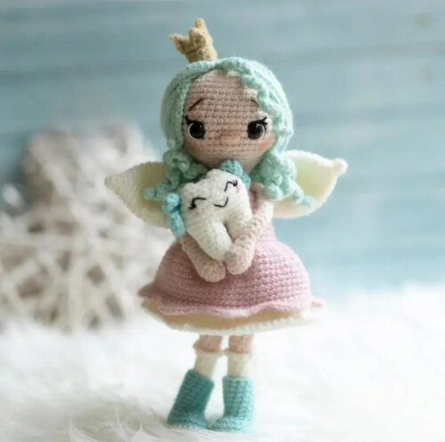 Receita Fada do Dente Amigurumi