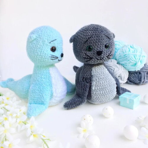Receita Foca Amigurumi