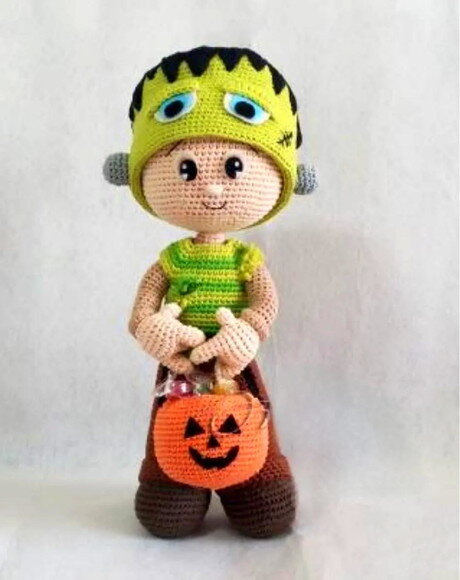 Receita Frankenstein Amigurumi