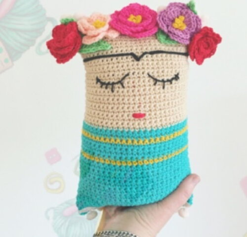 Receita Frida Almofada Amigurumi