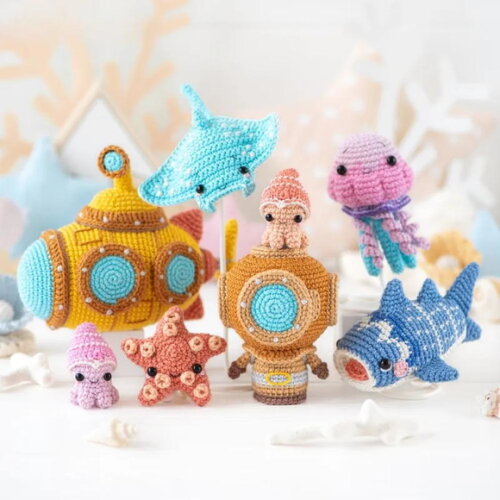 Receita Fundo do Mar Amigurumi