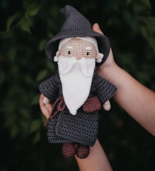 Receita Gandalf Amigurumi